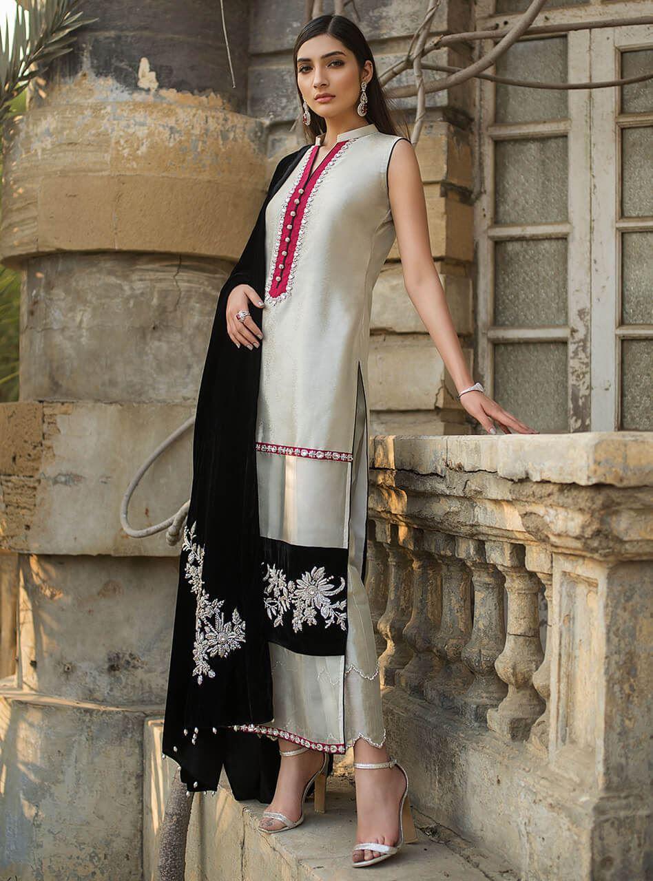 Zainab Chottani | Semi Formals | PACIFIC PEARL - Aqsa Fabrics