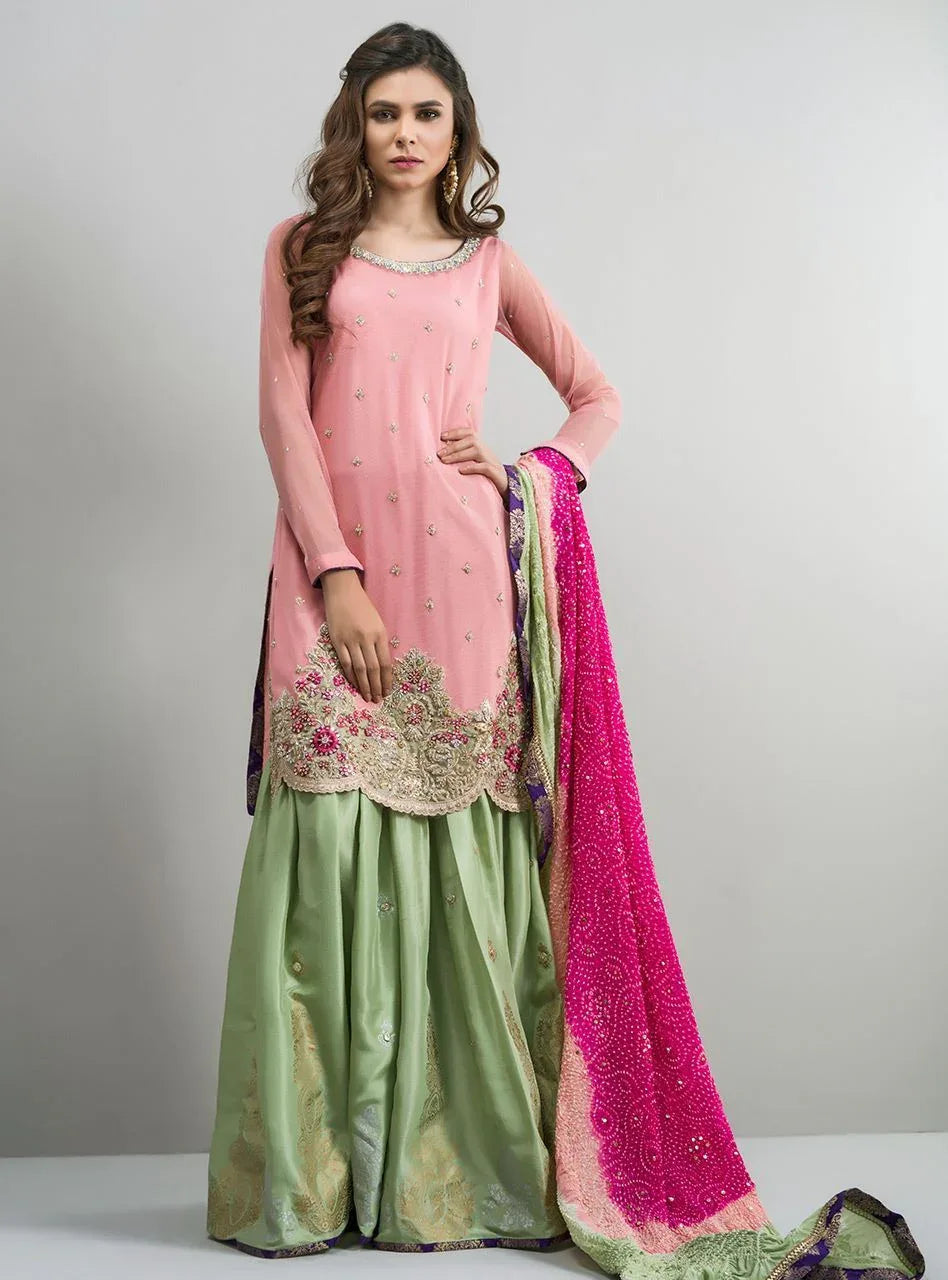 Zainab Chottani | Semi Formals | PASTEL FANCY - Aqsa Fabrics