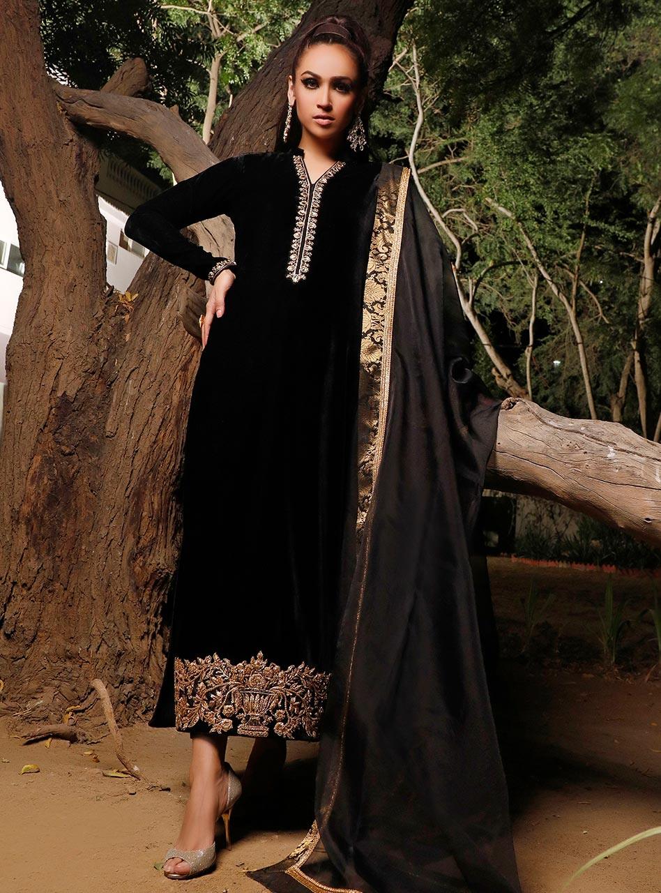 Zainab Chottani | Semi Formals | MYSTERIOUS SHADOW - Aqsa Fabrics