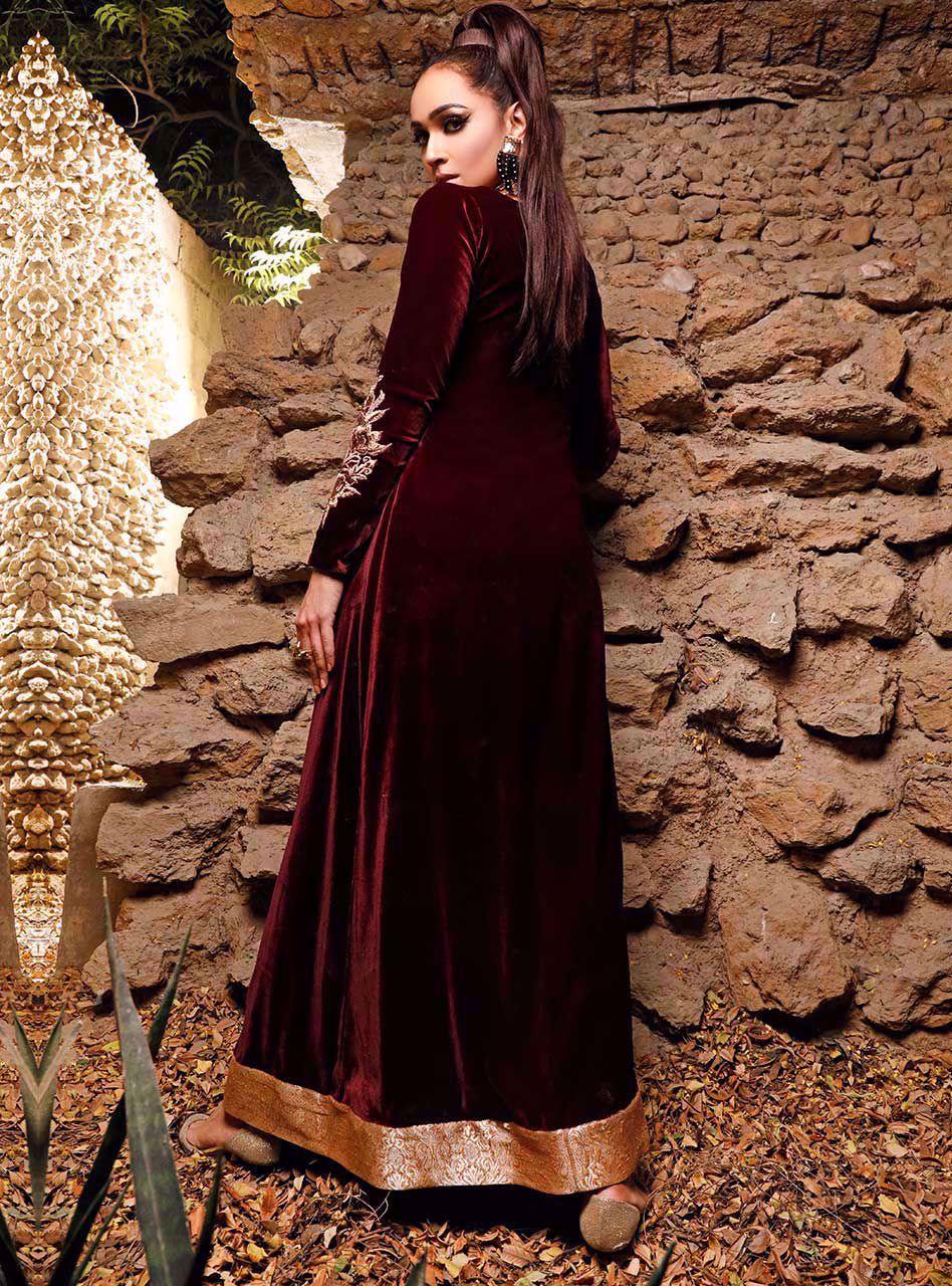 Zainab Chottani | Semi Formals | ALIZARIN CRIMSON - Aqsa Fabrics
