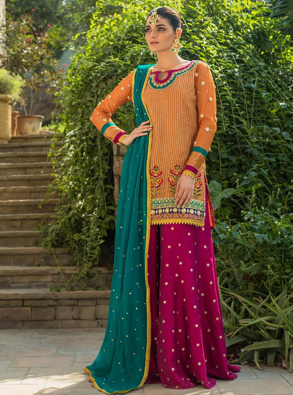 Zainab Chottani | Semi Formals | NOORA - Aqsa Fabrics