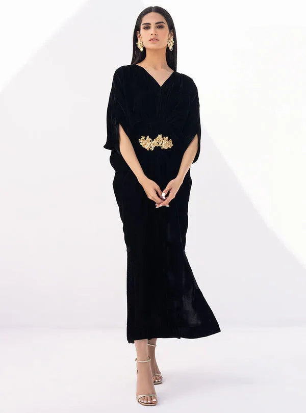 Zainab Chottani | The Kaftan Edit | Black Opal - Aqsa Fabrics