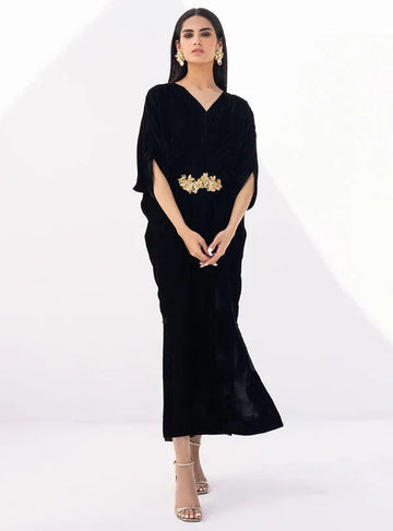 Zainab Chottani | The Kaftan Edit | Black Opal - Aqsa Fabrics