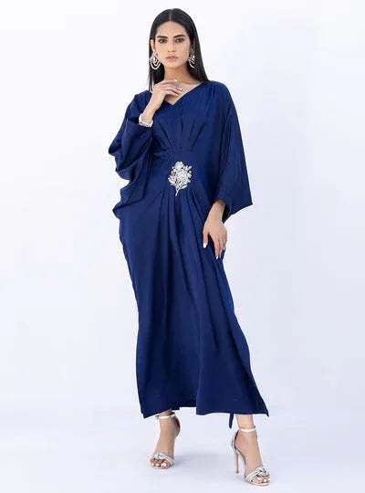 Zainab Chottani | The Kaftan Edit | Blue Topaz - Aqsa Fabrics