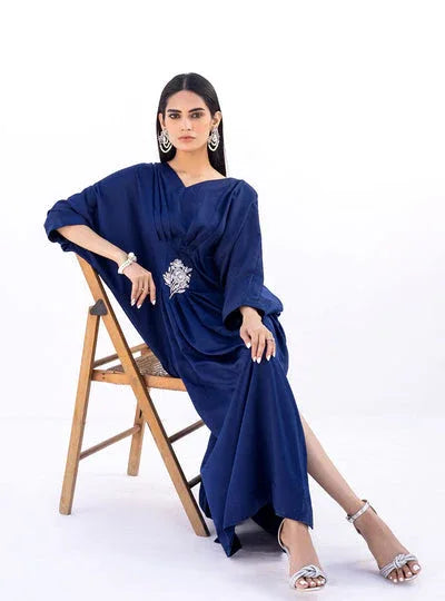 Zainab Chottani | The Kaftan Edit | Blue Topaz - Aqsa Fabrics