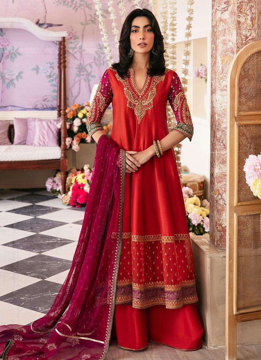 Farah Talib Aziz | Mayna Festive Luxe | SHERINA - Aqsa Fabrics