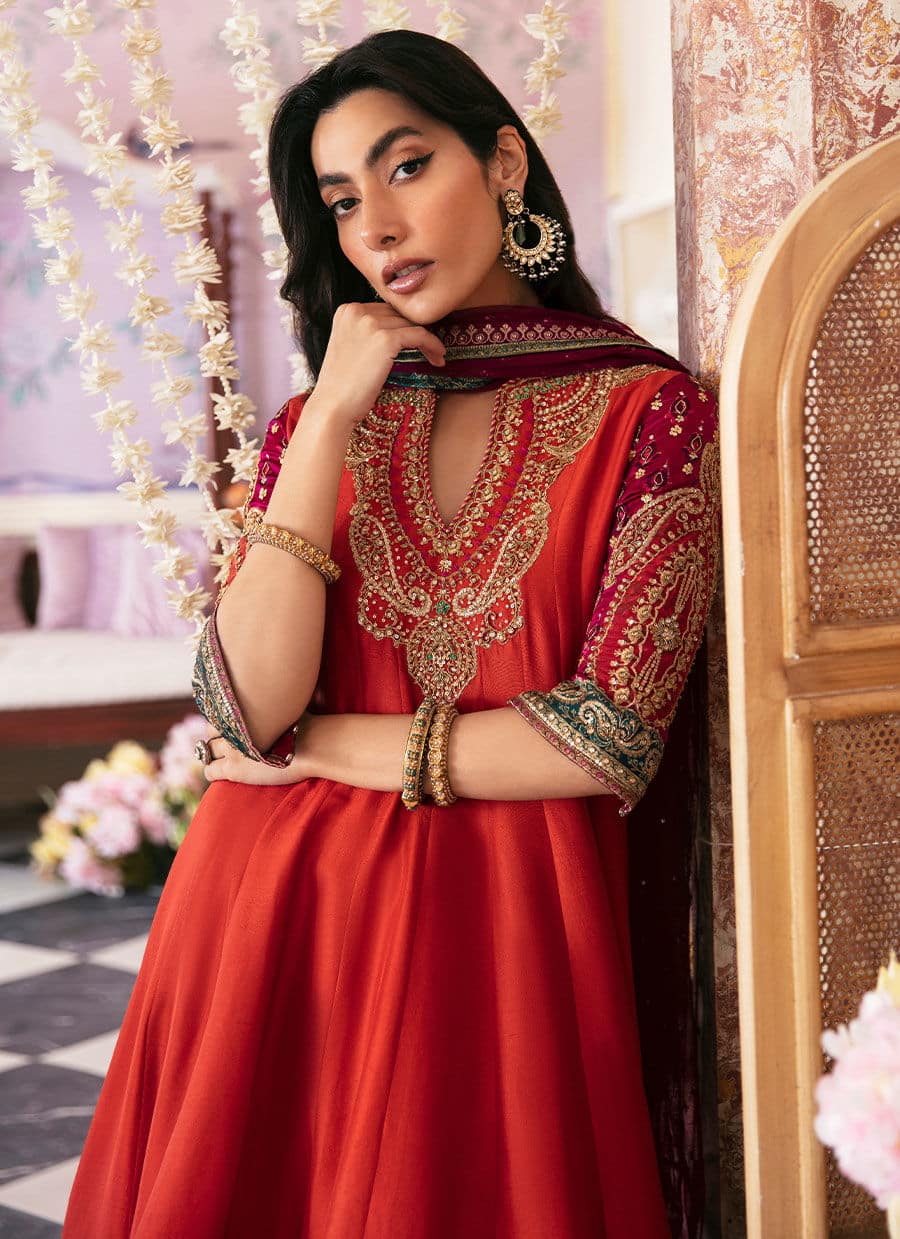 Farah Talib Aziz | Mayna Festive Luxe | SHERINA - Aqsa Fabrics