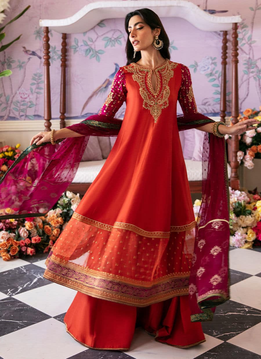 Farah Talib Aziz | Mayna Festive Luxe | SHERINA - Aqsa Fabrics