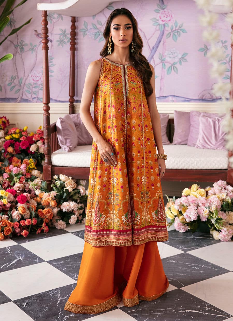 Farah Talib Aziz | Mayna Festive Luxe | URFA - Aqsa Fabrics