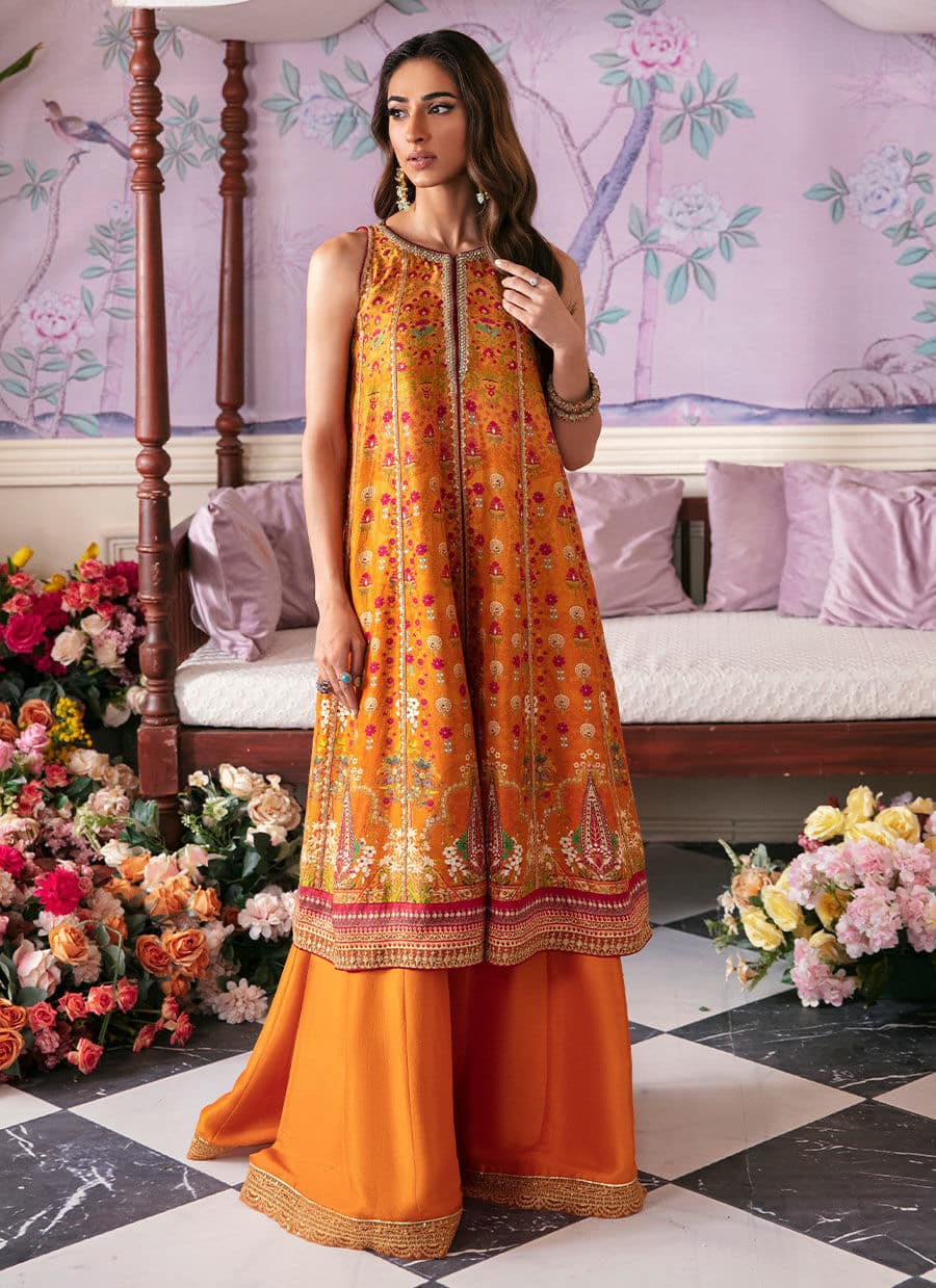 Farah Talib Aziz | Mayna Festive Luxe | URFA - Aqsa Fabrics