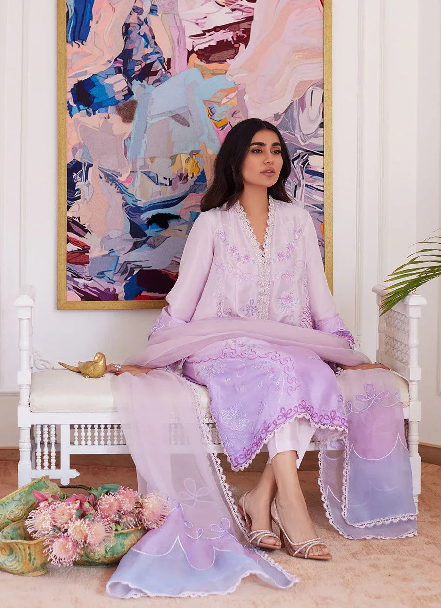 Farah Talib Aziz | Luna Eid Collection 24 | LAVINIA OMBRE - Aqsa Fabrics