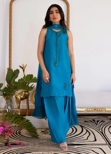 Farah Talib Aziz | Luna Eid Collection 24 | LILOU - Aqsa Fabrics