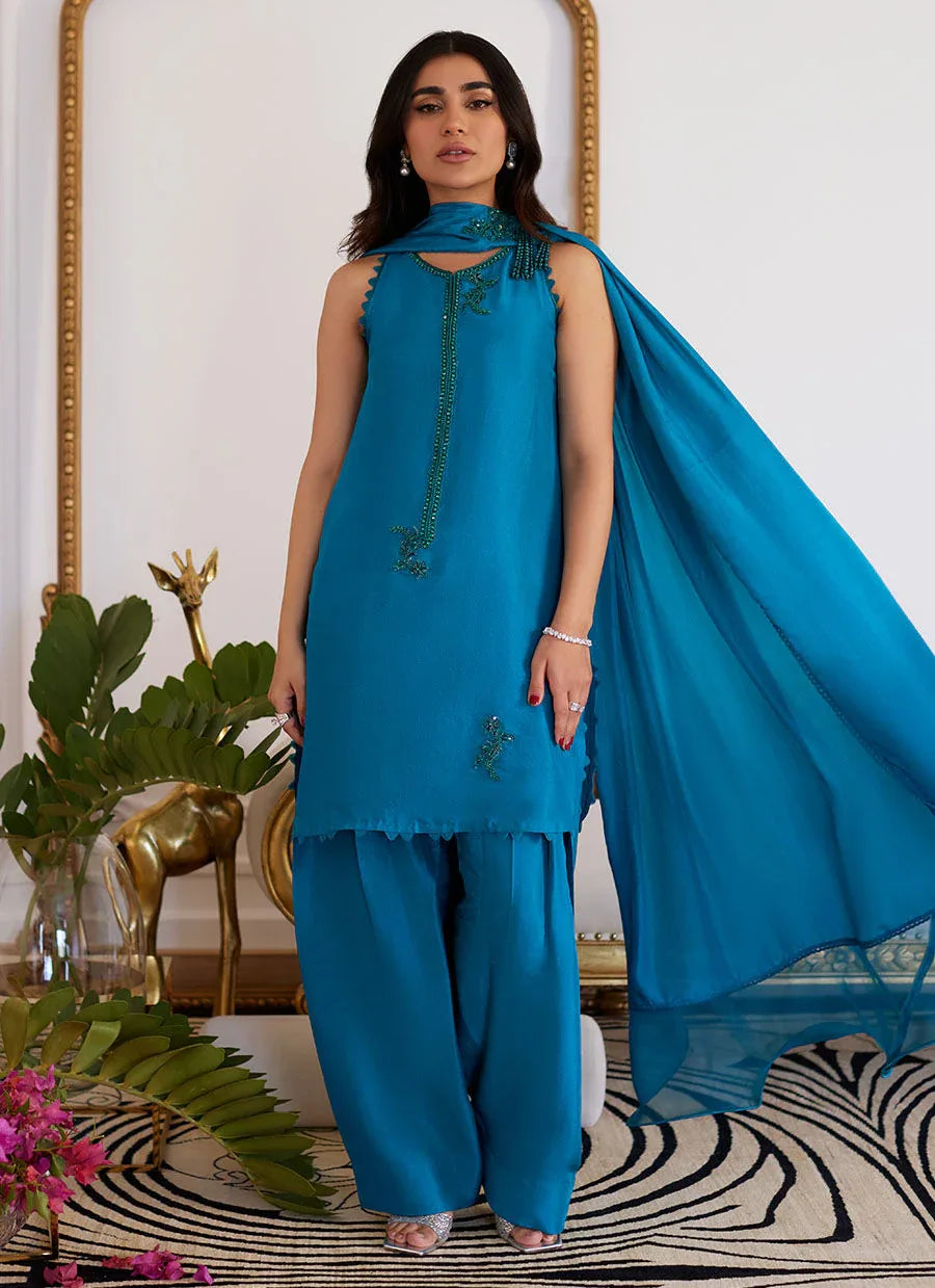 Farah Talib Aziz | Luna Eid Collection 24 | LILOU - Aqsa Fabrics
