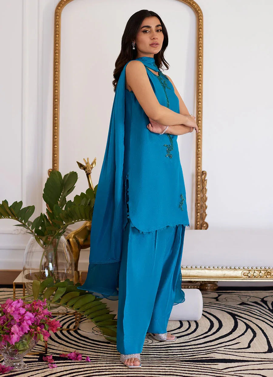 Farah Talib Aziz | Luna Eid Collection 24 | LILOU - Aqsa Fabrics