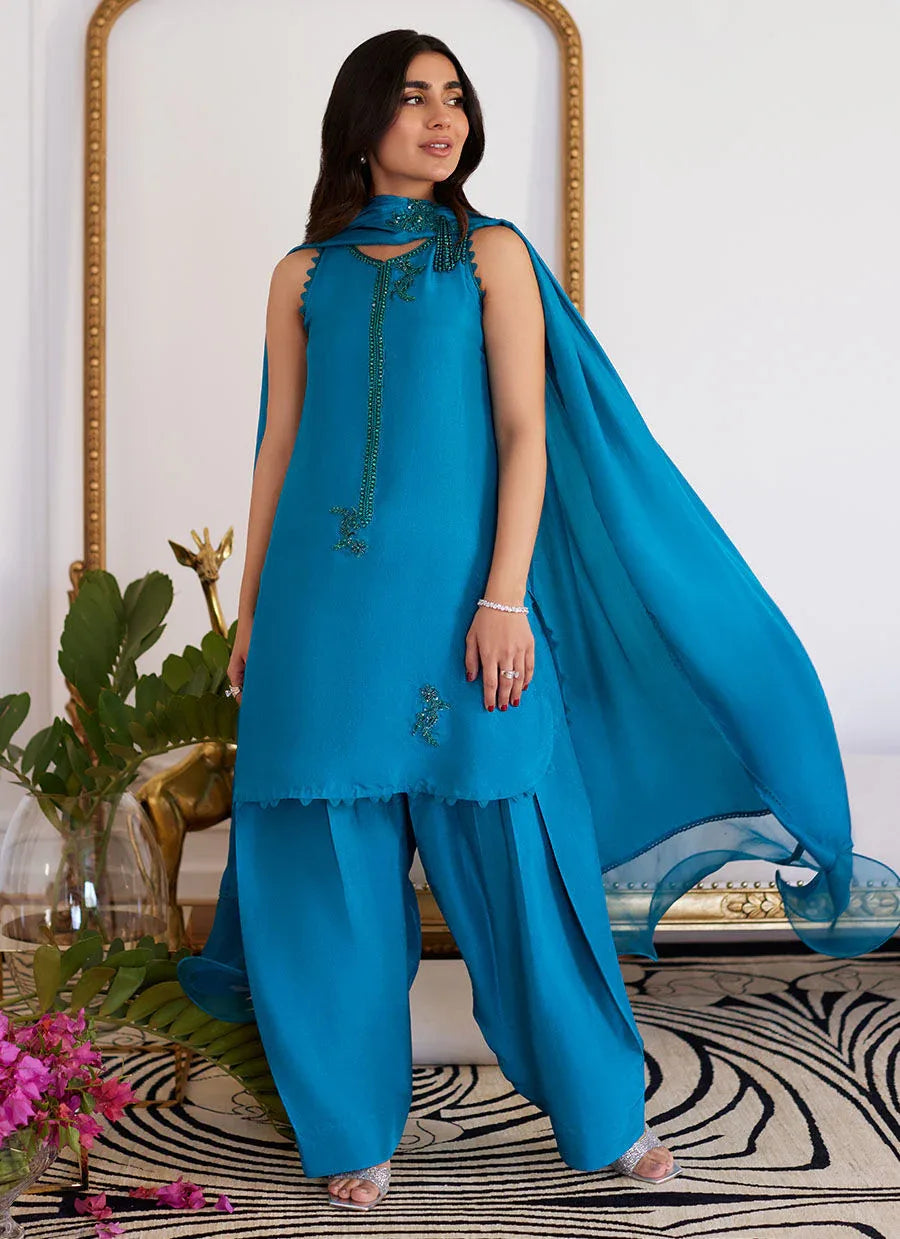 Farah Talib Aziz | Luna Eid Collection 24 | LILOU - Aqsa Fabrics