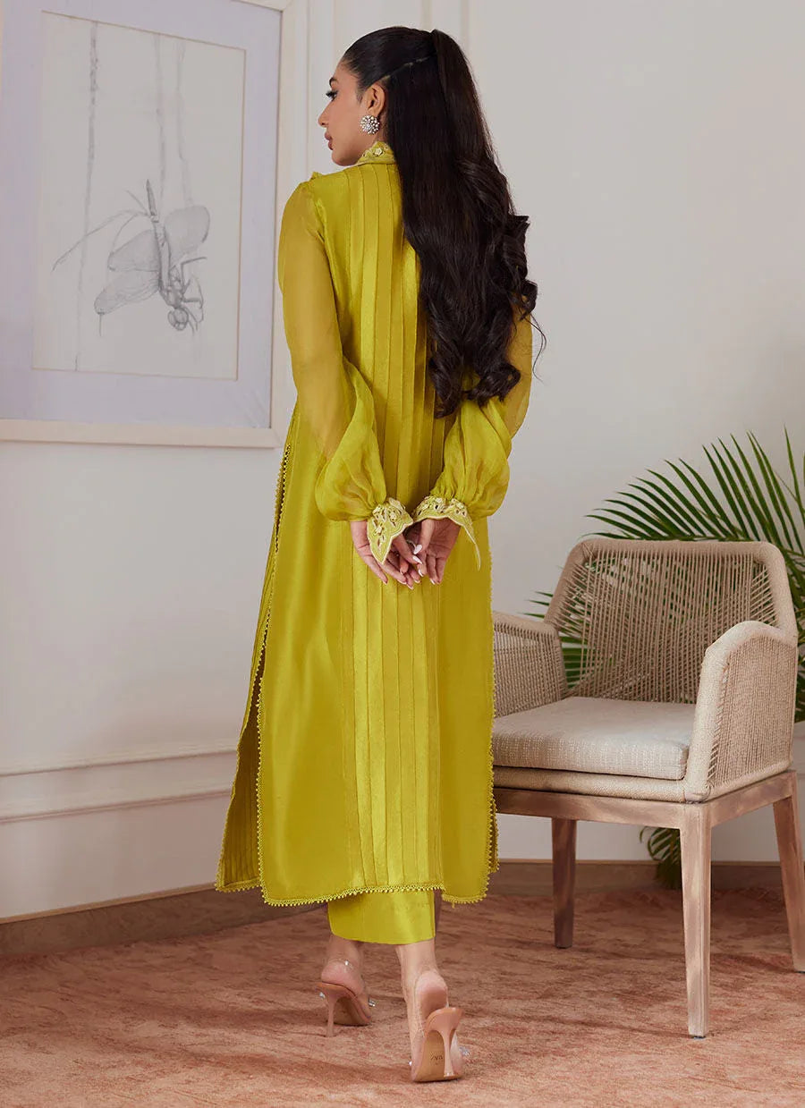 Farah Talib Aziz | Luna Eid Collection 24 | FAUSTINE KIWI - Aqsa Fabrics