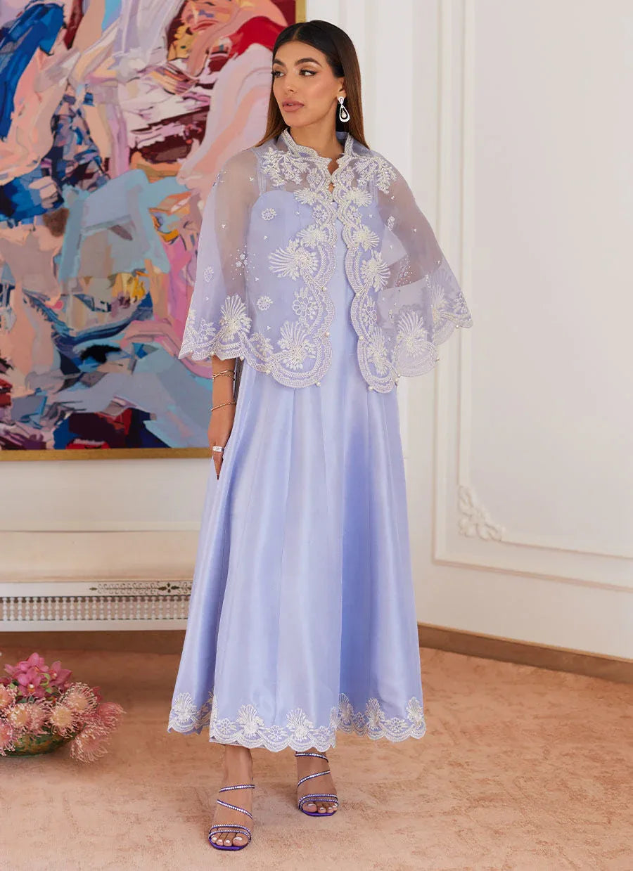 Farah Talib Aziz | Luna Eid Collection 24 | FLEUR LAVENDER - Aqsa Fabrics