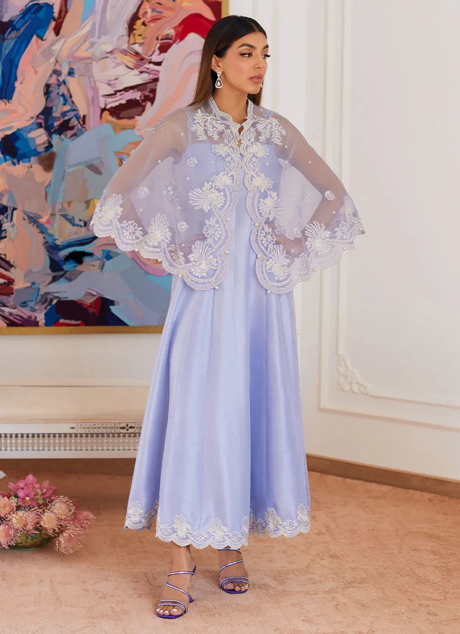 Farah Talib Aziz | Luna Eid Collection 24 | FLEUR LAVENDER - Aqsa Fabrics