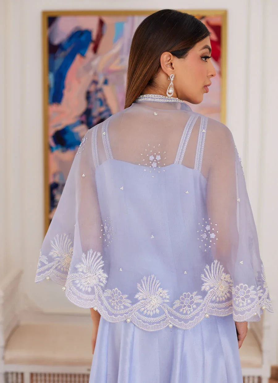 Farah Talib Aziz | Luna Eid Collection 24 | FLEUR LAVENDER - Aqsa Fabrics