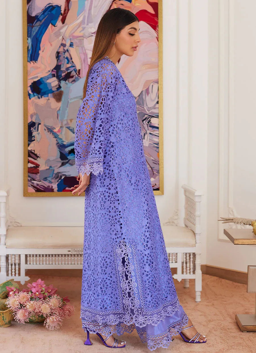 Farah Talib Aziz | Luna Eid Collection 24 | EVANTHIA PERIWINKLE - Aqsa Fabrics