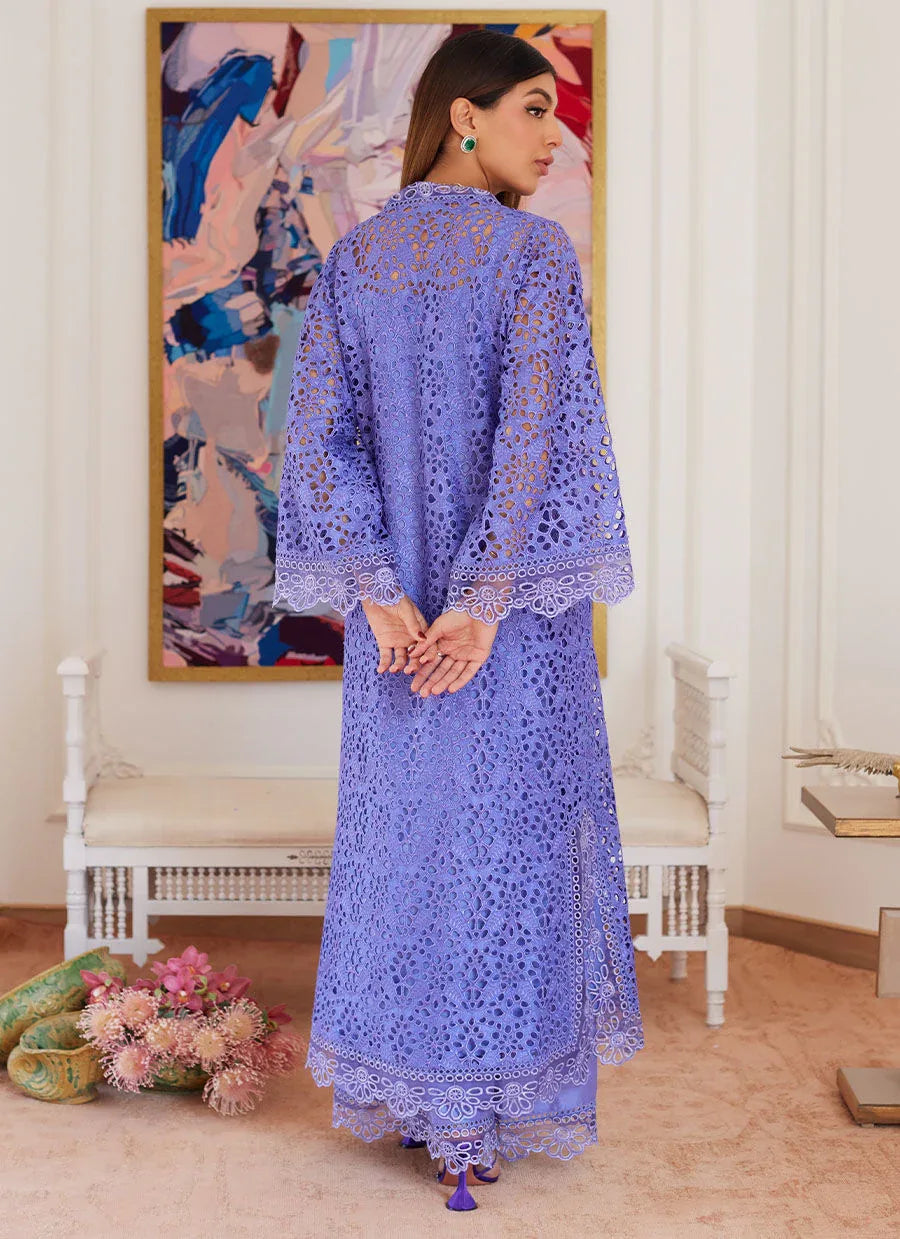Farah Talib Aziz | Luna Eid Collection 24 | EVANTHIA PERIWINKLE - Aqsa Fabrics