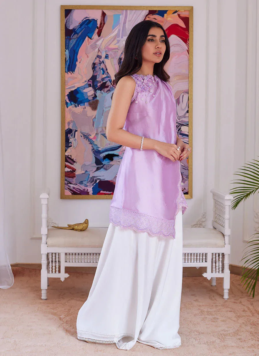 Farah Talib Aziz | Luna Eid Collection 24 | SUZETTE LAVENDER - Aqsa Fabrics