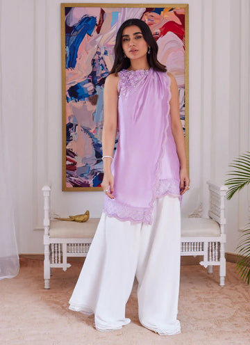 Farah Talib Aziz | Luna Eid Collection 24 | SUZETTE LAVENDER - Aqsa Fabrics