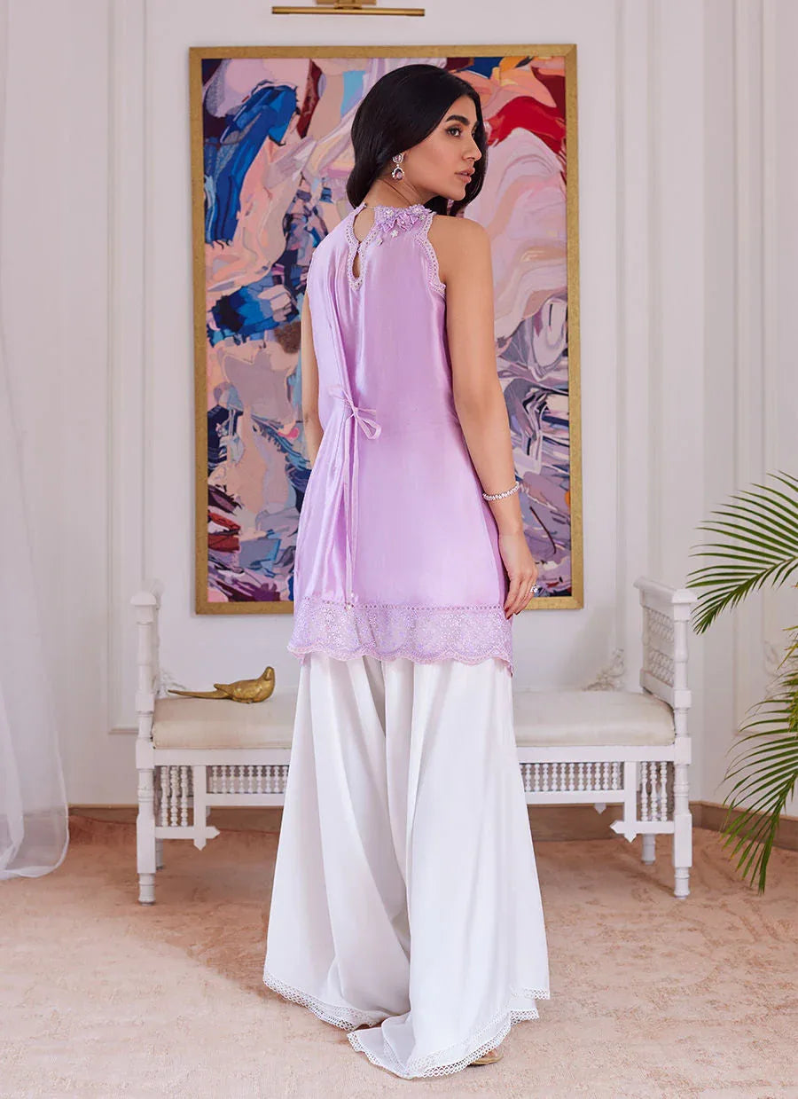 Farah Talib Aziz | Luna Eid Collection 24 | SUZETTE LAVENDER - Aqsa Fabrics