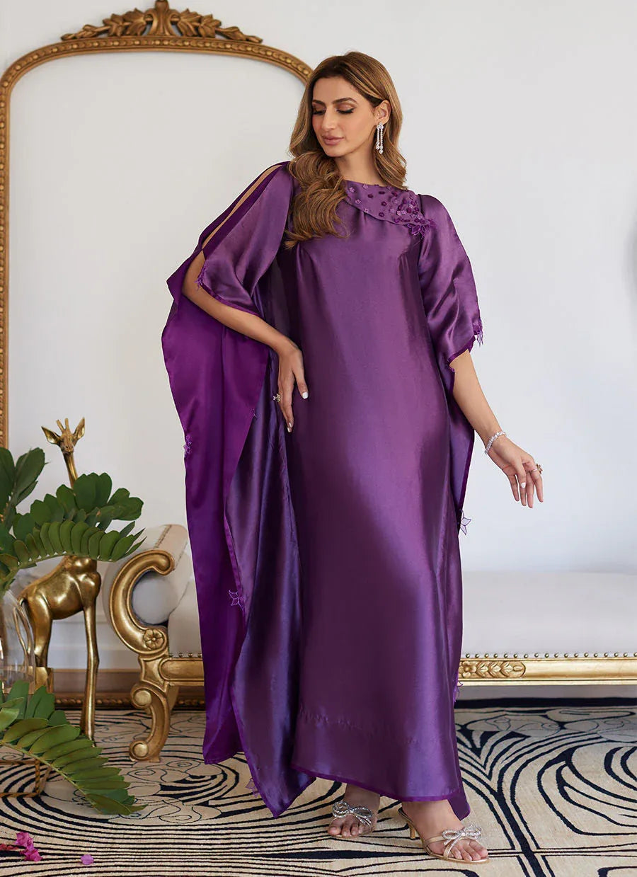 Farah Talib Aziz | Luna Eid Collection 24 | MAYLONE SPARKLING GRAPE - Aqsa Fabrics