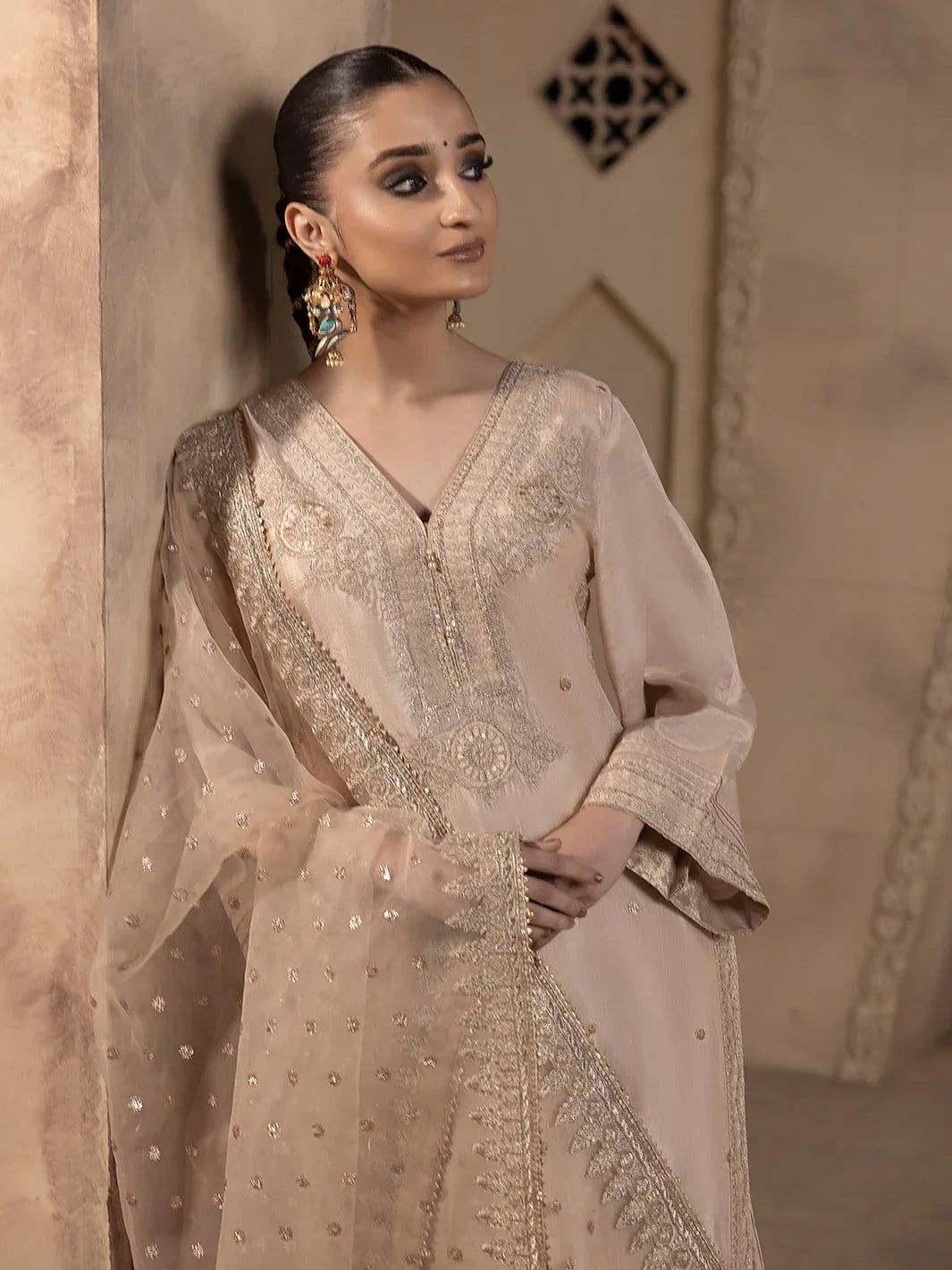 Hem Stitch | Raw Silk Edit 25 |Janan - Aqsa Fabrics