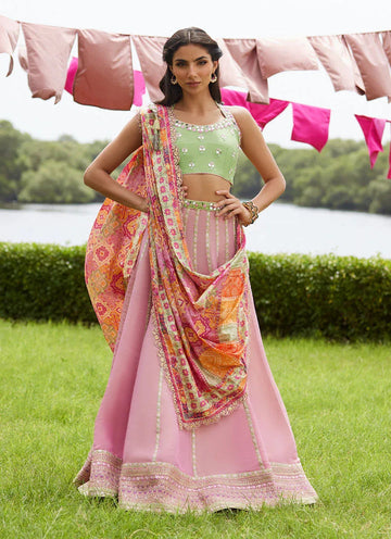 Farah Talib Aziz | Mayna Festive Luxe Pret | Raga Lehnga Choli - Aqsa Fabrics