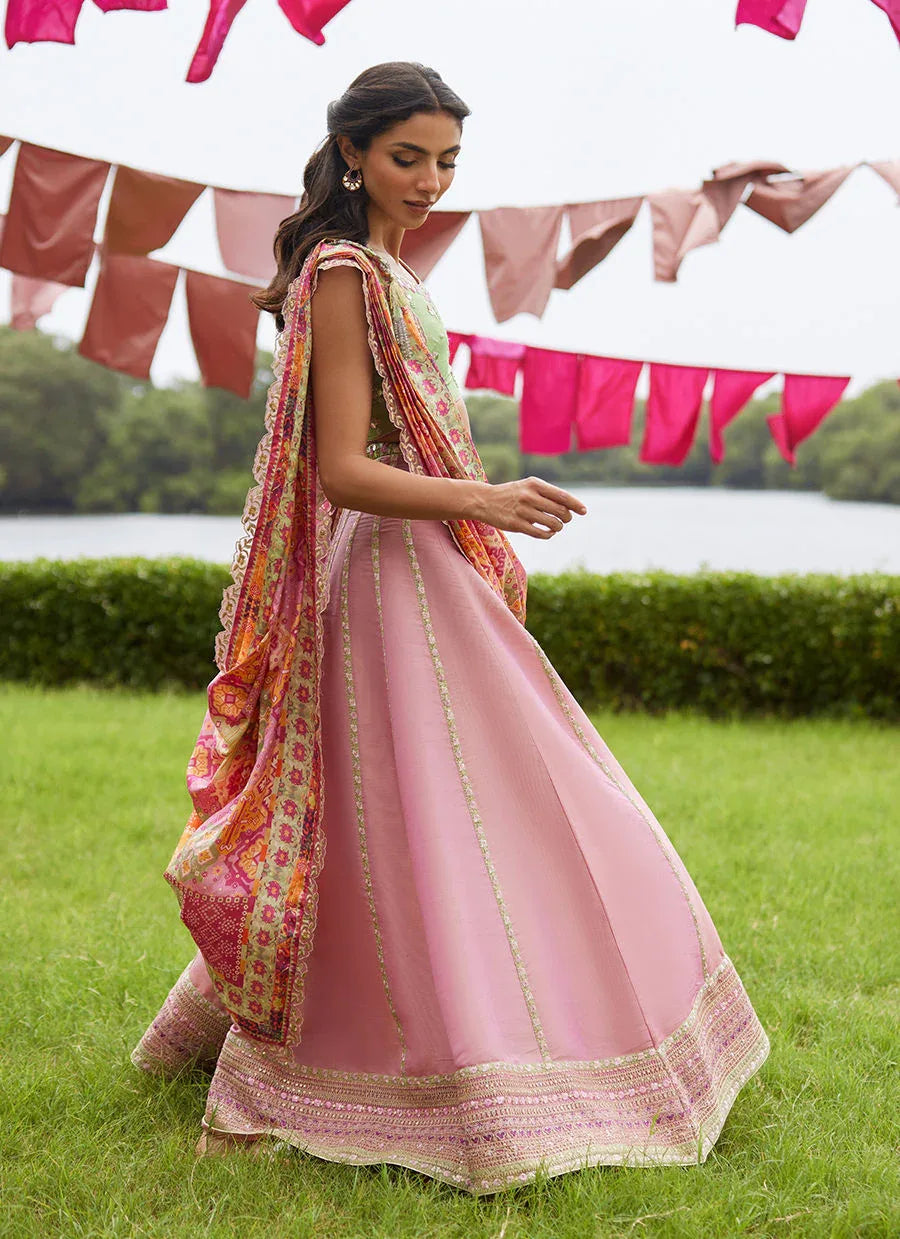 Farah Talib Aziz | Mayna Festive Luxe Pret | Raga Lehnga Choli - Aqsa Fabrics