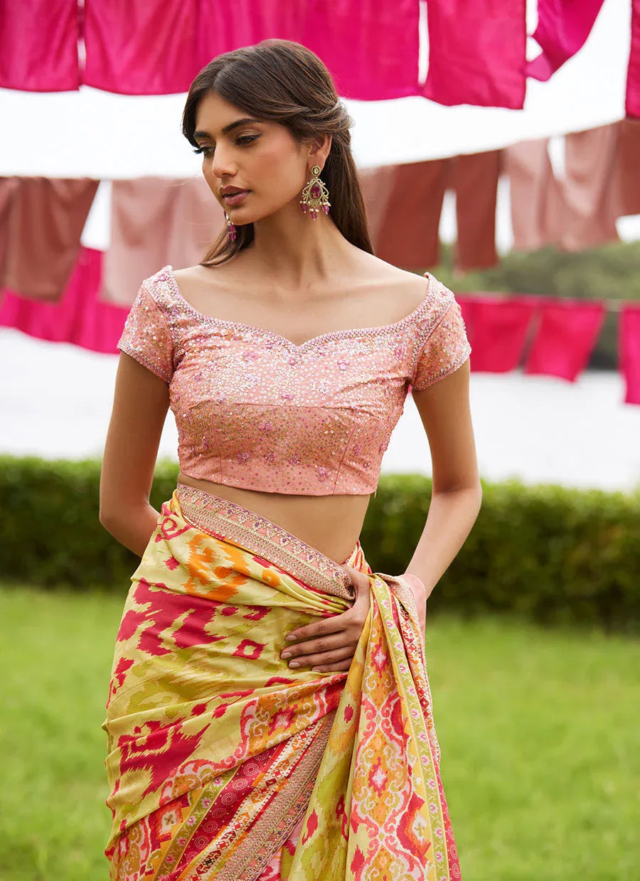 Farah Talib Aziz | Mayna Festive Luxe Pret | Rang Saree - Aqsa Fabrics