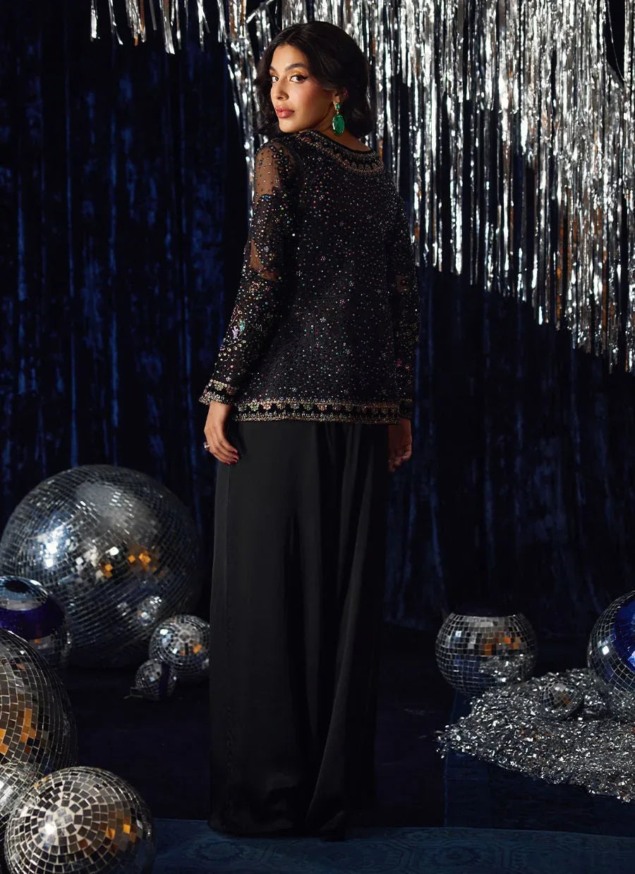 Farah Talib Aziz | Velvet Fete 4 | Lumi Organza Jacket - Aqsa Fabrics