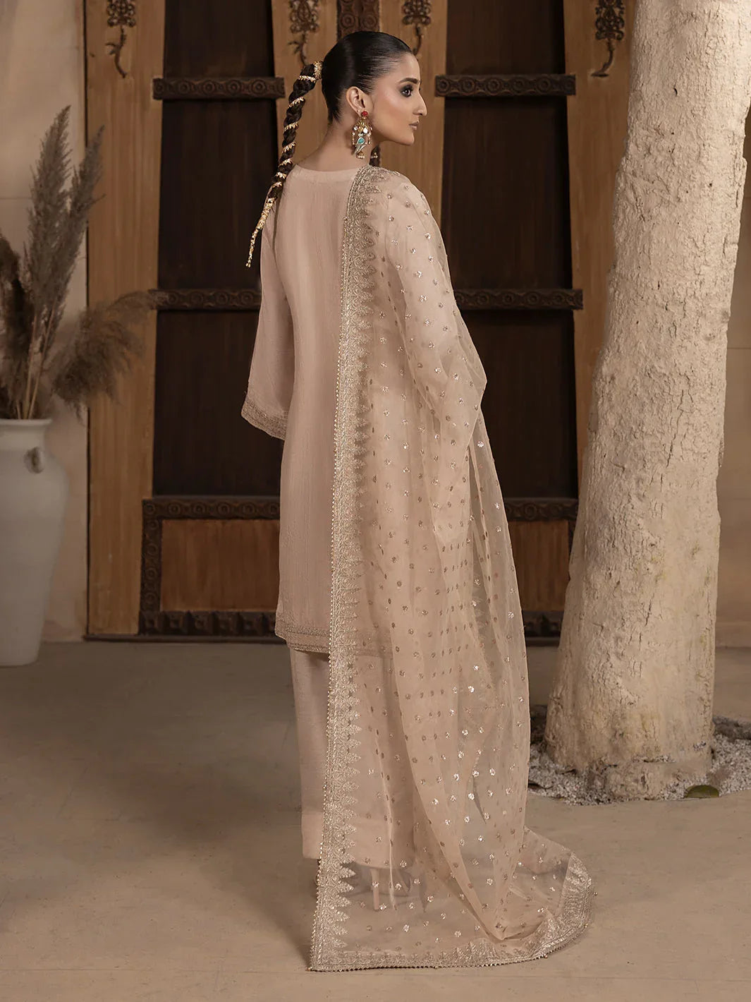 Hem Stitch | Raw Silk Edit 25 |Janan - Aqsa Fabrics
