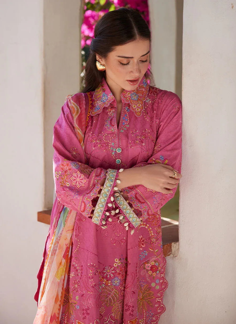 Farah Talib Aziz | Luxury Lawn 26 | Palmira Pink