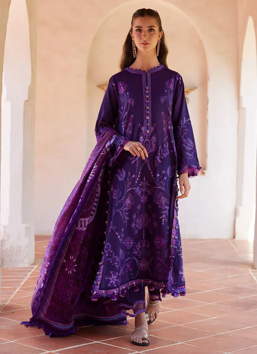 Farah Talib Aziz | Luxury Lawn 26 | Vicenta Violet