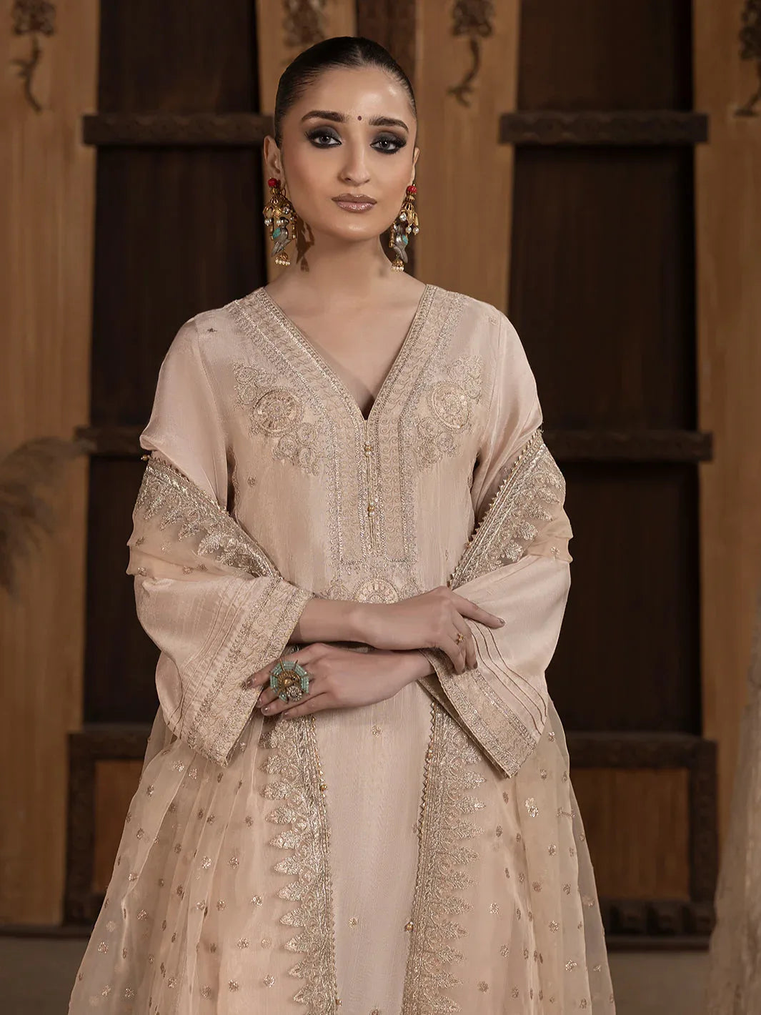 Hem Stitch | Raw Silk Edit 25 |Janan - Aqsa Fabrics