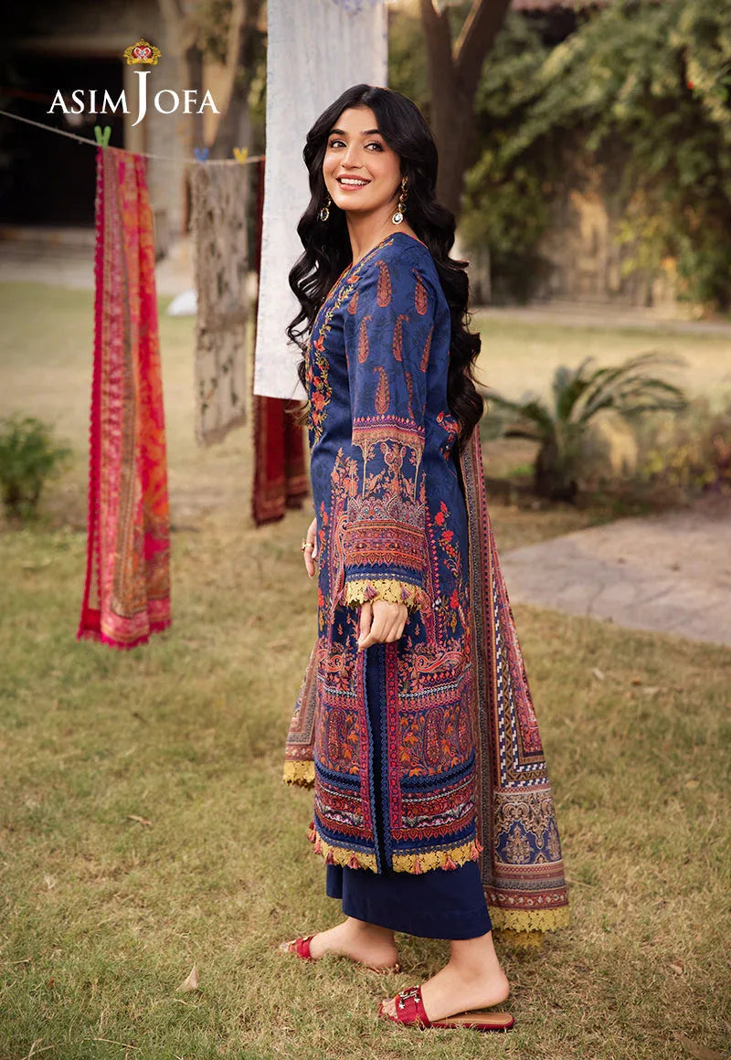 Asim Jofa | Prints Drop 2 | AJUBJ-08 - Aqsa Fabrics