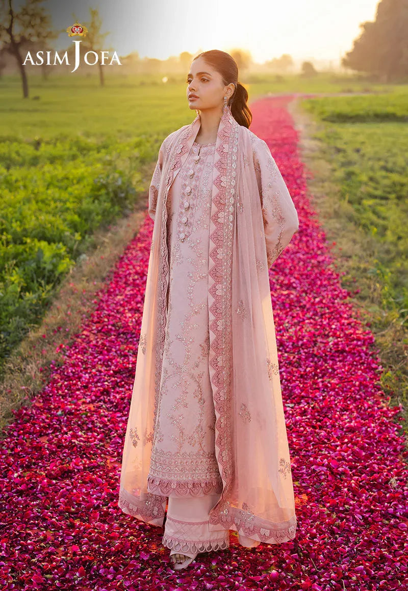 Asim Jofa | Luxury Lawn 25 | AJELL-15 - Aqsa Fabrics