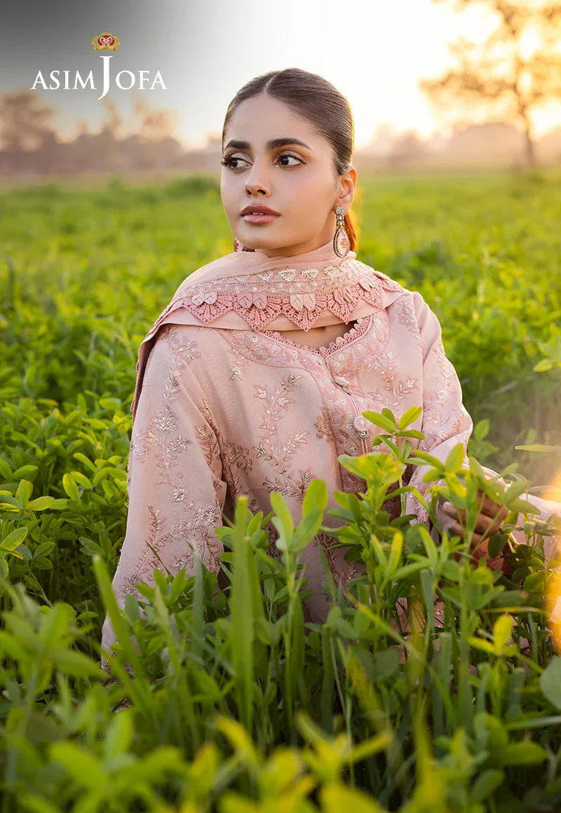 Asim Jofa | Luxury Lawn 25 | AJELL-15 - Aqsa Fabrics