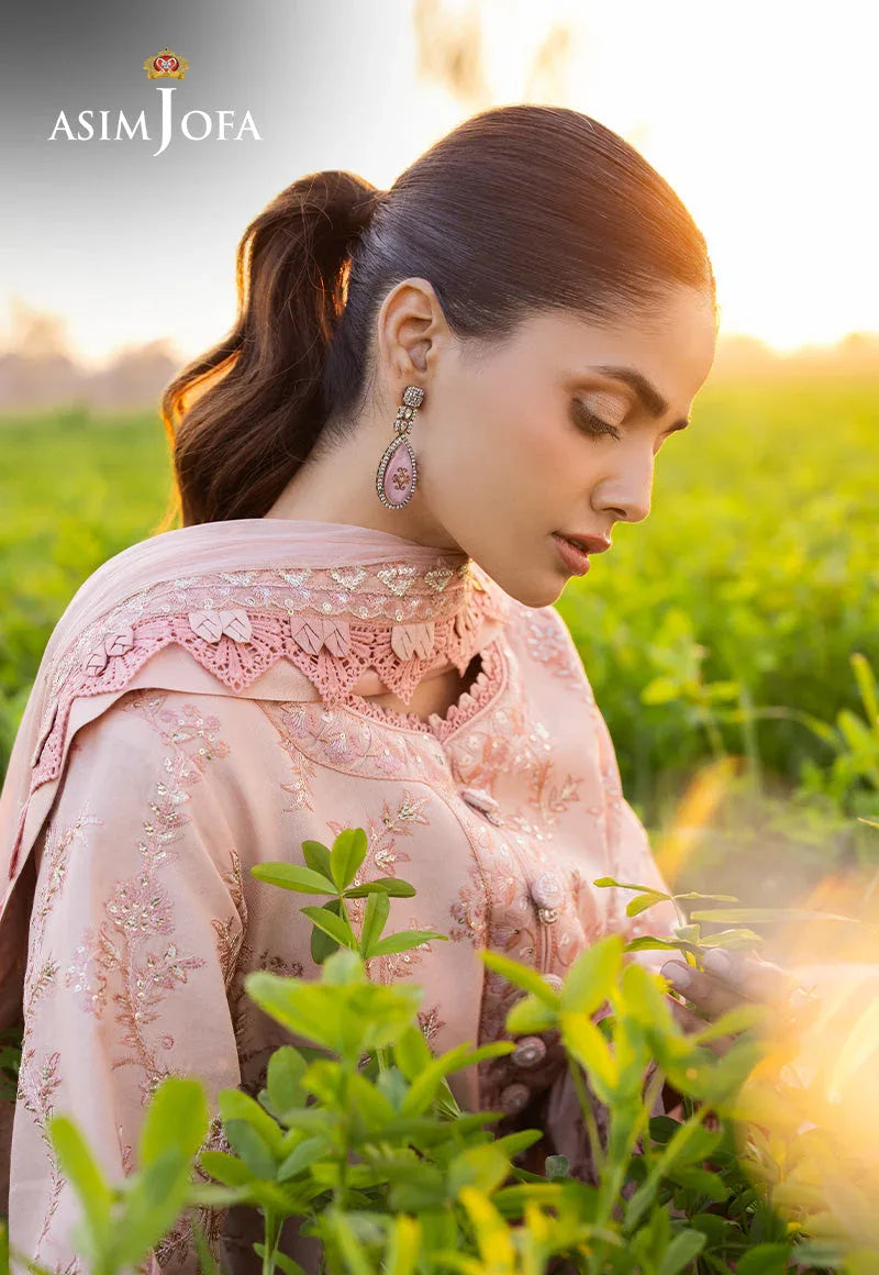 Asim Jofa | Luxury Lawn 25 | AJELL-15 - Aqsa Fabrics