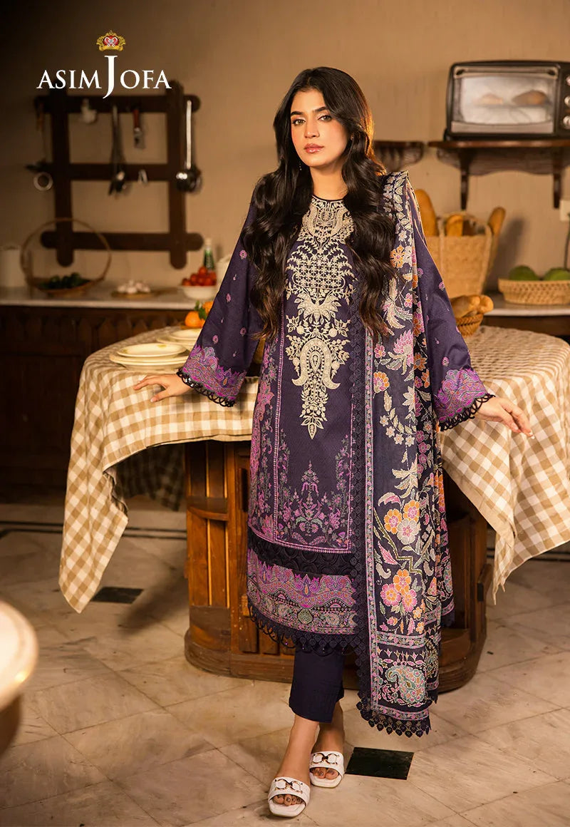 Asim Jofa | Prints Drop 2 | AJUBJ-07 - Aqsa Fabrics