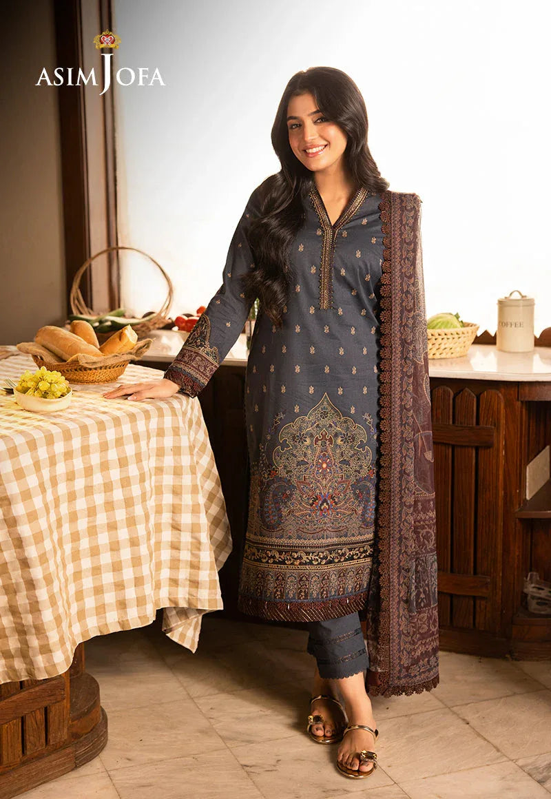 Asim Jofa | Prints Drop 2 | AJUBJ-04 - Aqsa Fabrics
