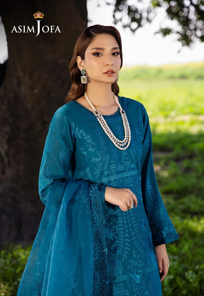 Asim Jofa | Luxury Lawn 25 | AJELL-17 - Aqsa Fabrics