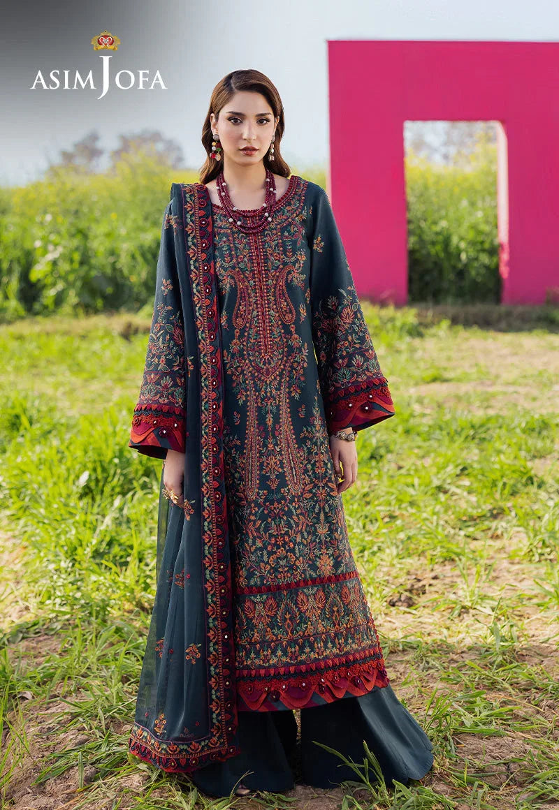 Asim Jofa | Luxury Lawn 25 | AJELL-04 - Aqsa Fabrics