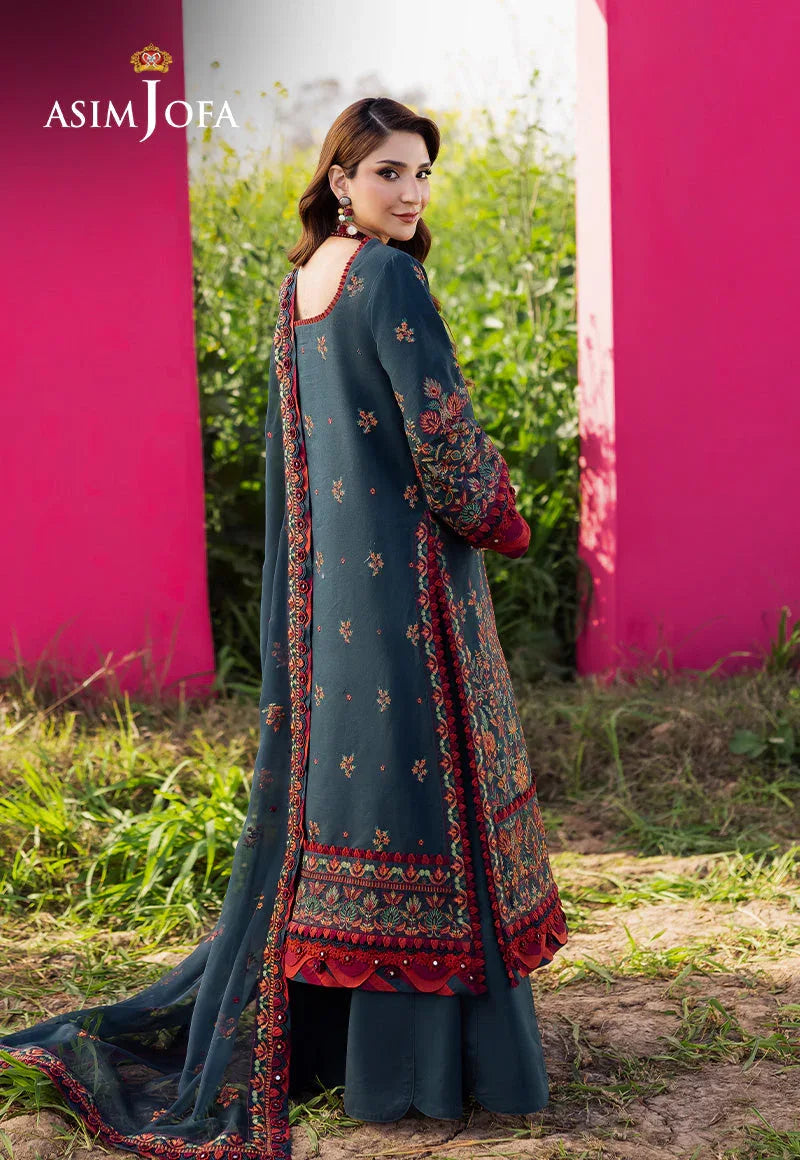 Asim Jofa | Luxury Lawn 25 | AJELL-04 - Aqsa Fabrics