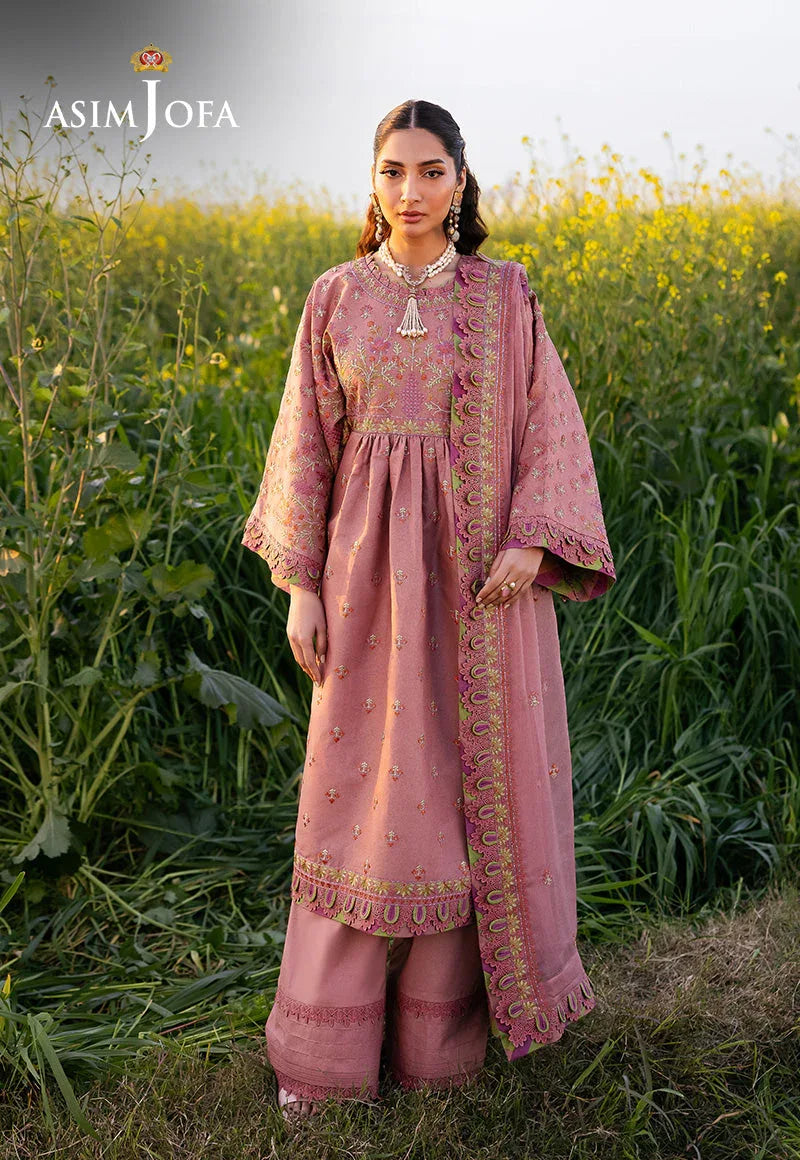Asim Jofa | Luxury Lawn 25 | AJELL-16 - Aqsa Fabrics