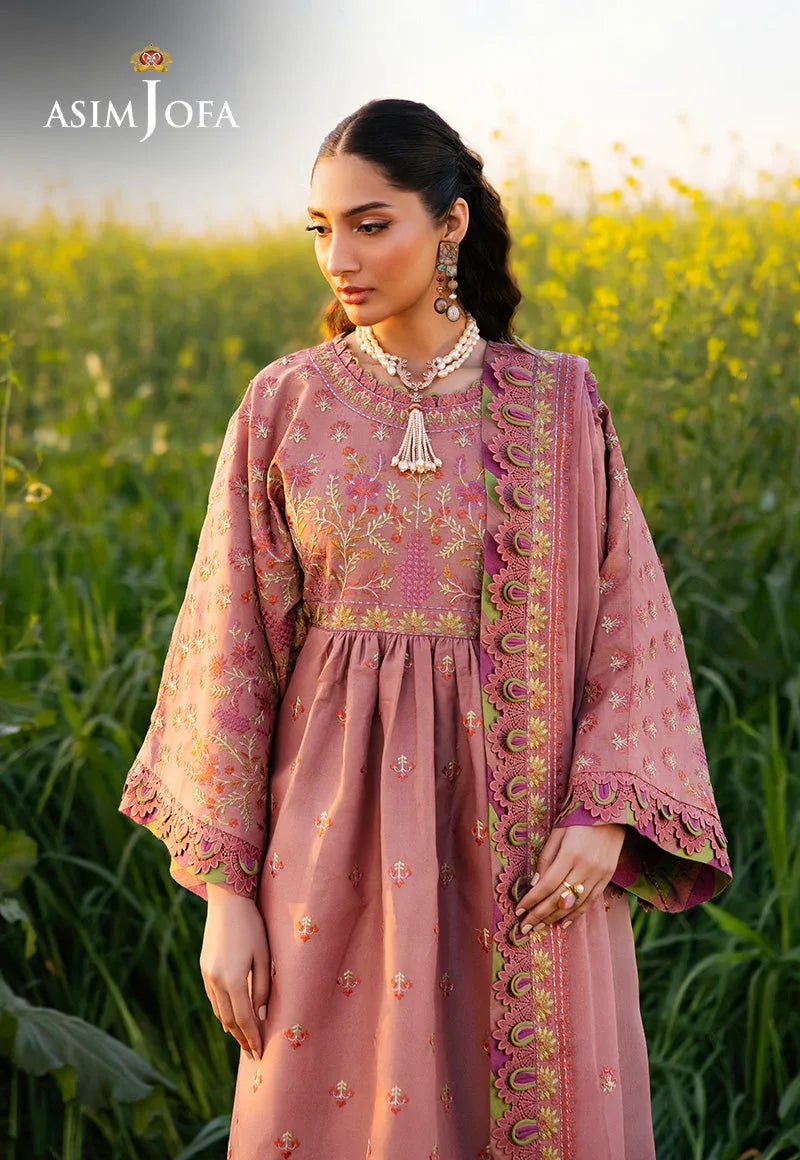 Asim Jofa | Luxury Lawn 25 | AJELL-16 - Aqsa Fabrics