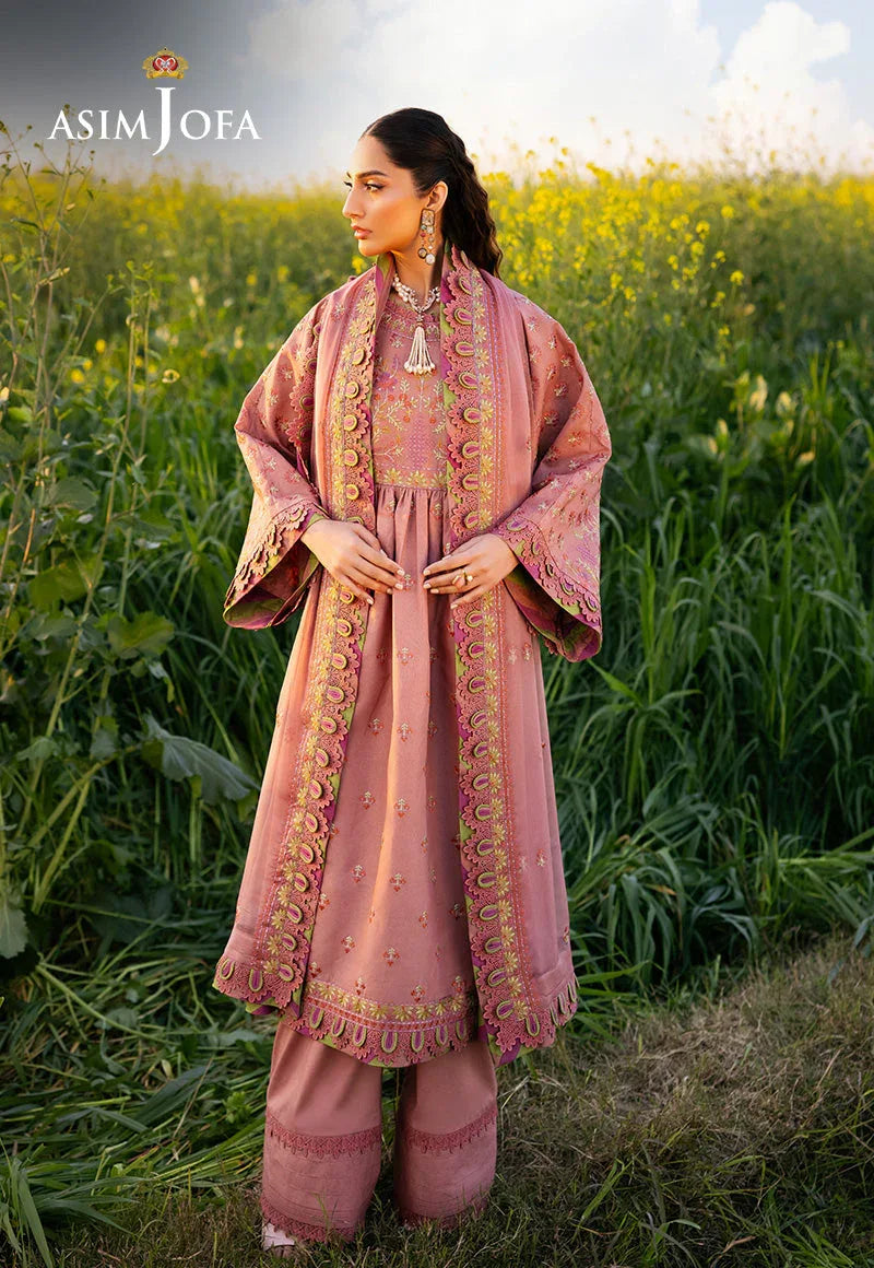 Asim Jofa | Luxury Lawn 25 | AJELL-16 - Aqsa Fabrics